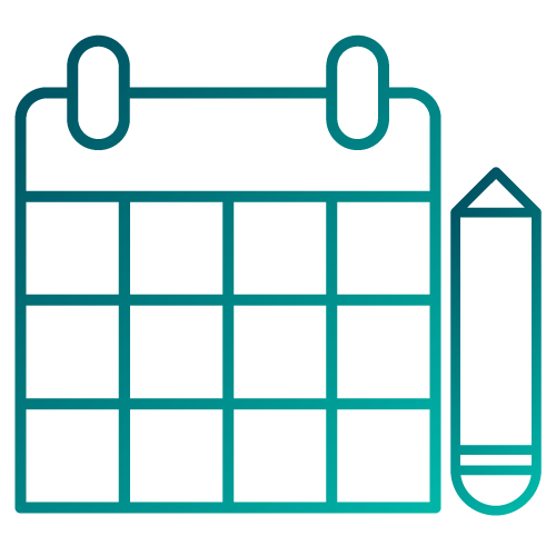 Calendar icon to represent requesting a service